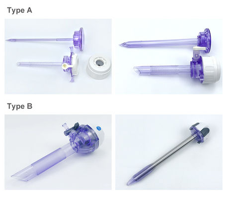 Desain Anti Slip 5mm Disposable Laparoscopic Trocars